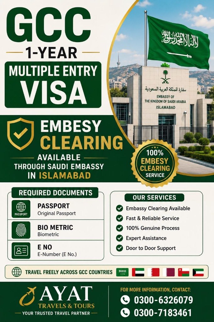 GCC 1-Year Visa Flyer